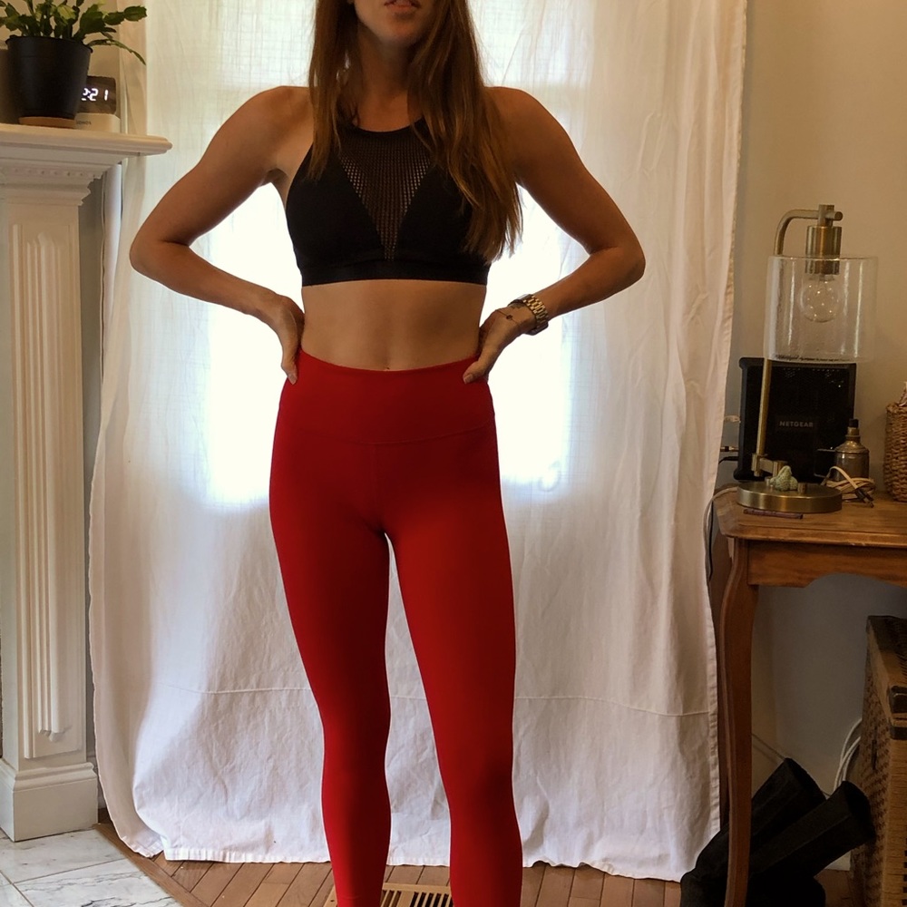 Cherry Red Fabletics Leggings